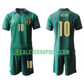 Italia Lorenzo Insigne 10 Bambino Maglia Terza Euro 2020 Manica Corta (+ Pantaloncini)